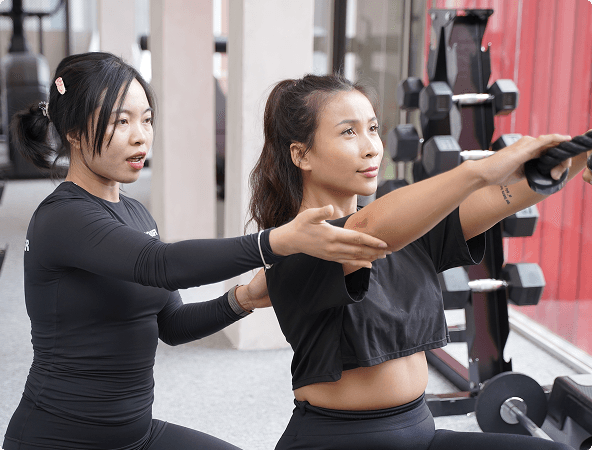 Soulift training session with equipment