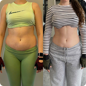 Client transformation before and after